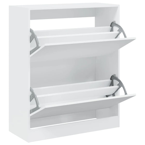 Weißer Schuhschrank Antim 80x34x96,5cm (Holz)