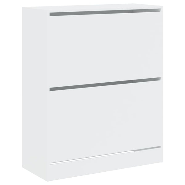Weißer Schuhschrank Antim 80x34x96,5cm (Holz)