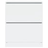 Weißer Schuhschrank Antim 80x34x96,5cm (Holz)