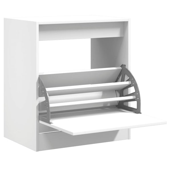 Weißer Schuhschrank Antim 60x42x69cm (Holz)