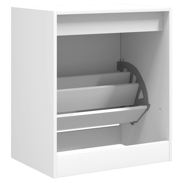 Weißer Schuhschrank Antim 60x42x69cm (Holz)