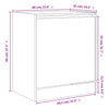 Weißer Schuhschrank Antim 60x42x69cm (Holz)