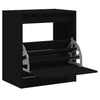 Schwarzer Schuhschrank Antim 60x42x69cm (Holz)