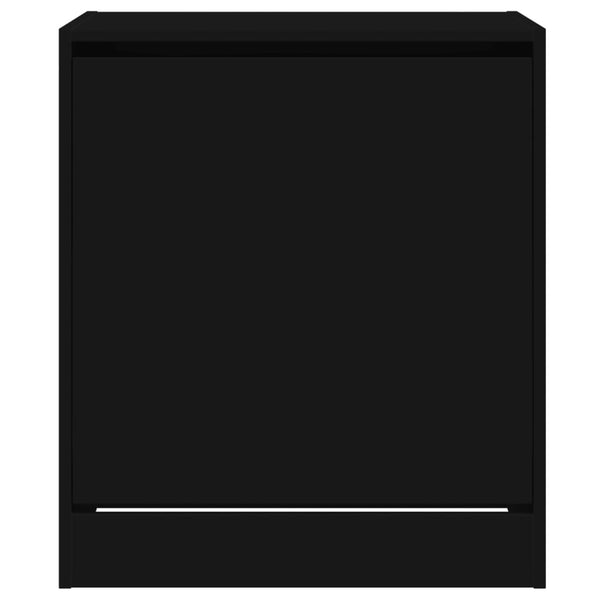 Schwarzer Schuhschrank Antim 60x42x69cm (Holz)