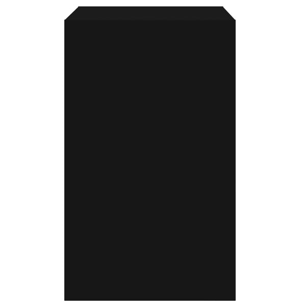 Schwarzer Schuhschrank Antim 60x42x69cm (Holz)