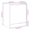 Schwarzer Schuhschrank Antim 60x42x69cm (Holz)