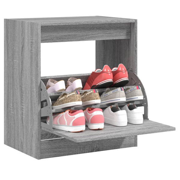 Grauer Schuhschrank Antim 60x42x69cm (Holz)