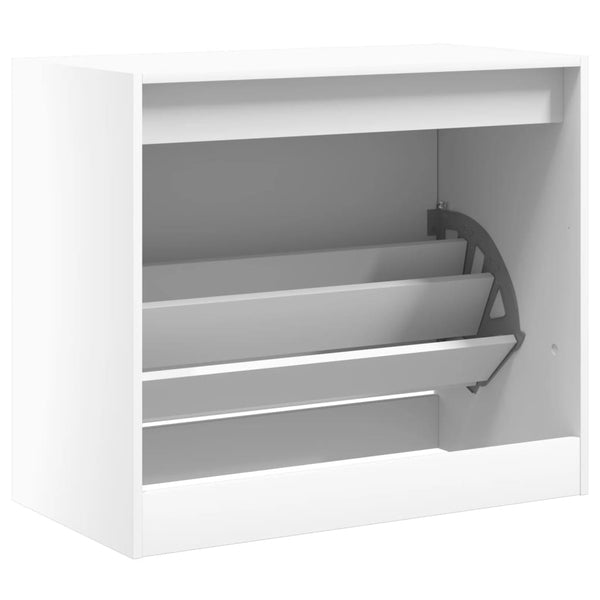Weißer Schuhschrank Antim 80x42x69cm (Holz)