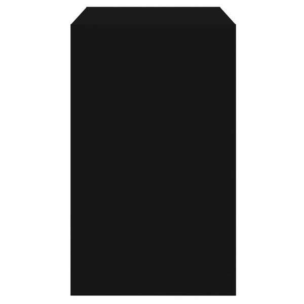 Schwarzer Schuhschrank Antim 80x42x69cm (Holz)