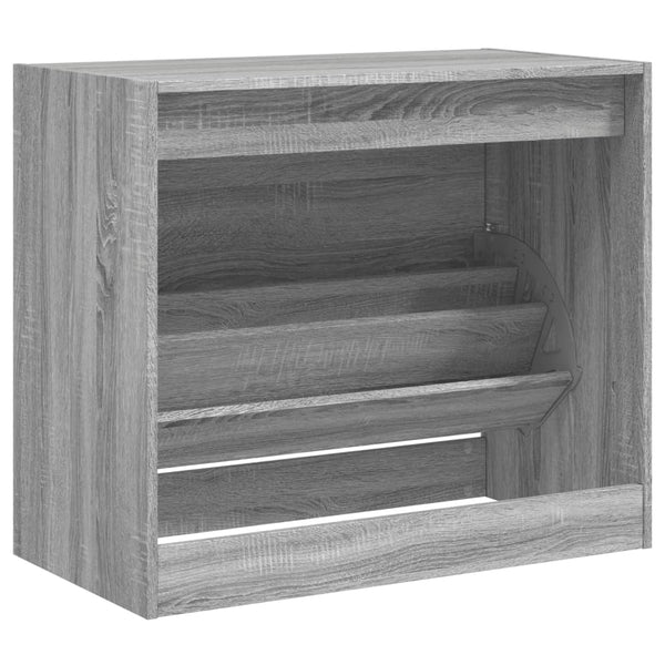Grauer Schuhschrank Antim 80x42x69cm (Holz)