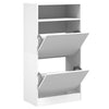 Weißer Schuhschrank Licuta 60x34x116cm (Holz)