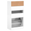 Weißer Schuhschrank Licuta 60x34x116cm (Holz)