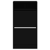 Schwarzer Schuhschrank Licuta 60x34x116cm (Holz)