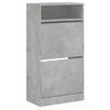 Schuhschrank Licuta betongrau 60x34x116cm (Holz)