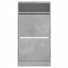 Schuhschrank Licuta betongrau 60x34x116cm (Holz)