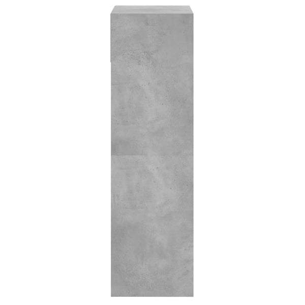Schuhschrank Licuta betongrau 60x34x116cm (Holz)