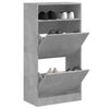Schuhschrank Licuta betongrau 60x34x116cm (Holz)