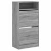 Grauer Schuhschrank Licuta 60x34x116cm (Holz)