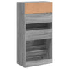 Grauer Schuhschrank Licuta 60x34x116cm (Holz)