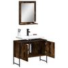 Badezimmermöbel-Set Tadeus (2-teilig, Räuchereiche, Holz)