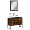 Badezimmermöbel-Set Tadeus (2-teilig, Räuchereiche, Holz)