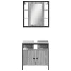 Graues Badmöbel-Set Miami (2-teilig, Sonoma-Eiche)