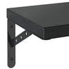 Schwarze Wandregale Niolina 75x23,5cm (2 Stück Edelstahl)