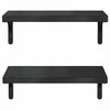 Schwarze Wandregale Niolina 50x23,5cm (2 Stück Edelstahl)