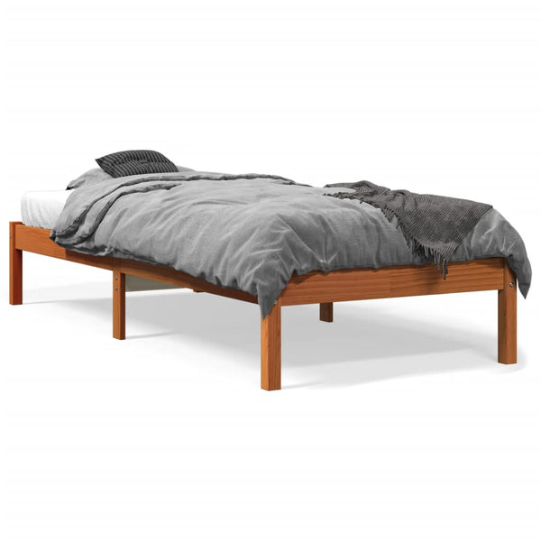 Vahanruskea sängynrunko Tomiris 90x190cm (mänty)