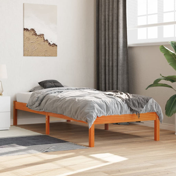 Vahanruskea sängynrunko Tomiris 90x190cm (mänty)
