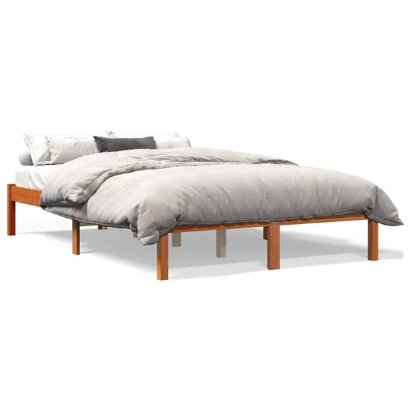 Tomiris Bettgestell wachsbraun 120x190cm (Kiefer)