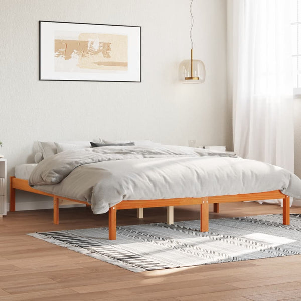 Bettrahmen Tomiris 160x200cm (Kiefer), braun-beige