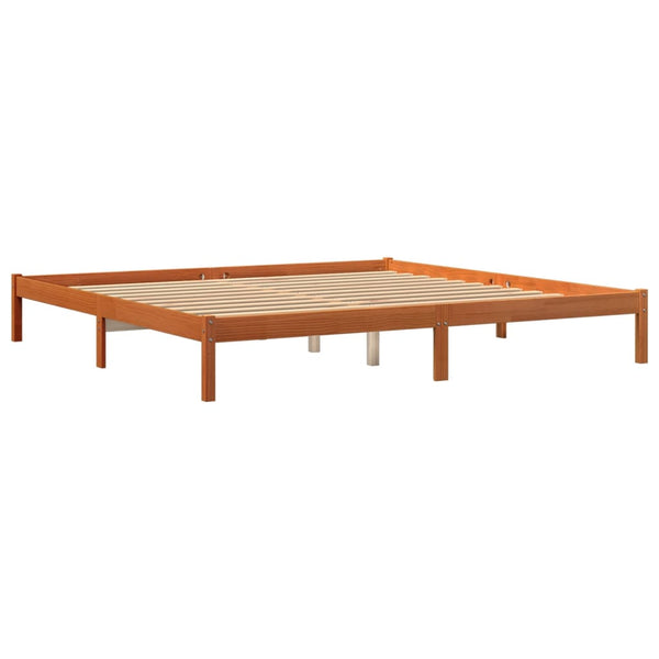 Bettgestell Tomiris 200x200cm (Kiefer) bernsteinfarben
