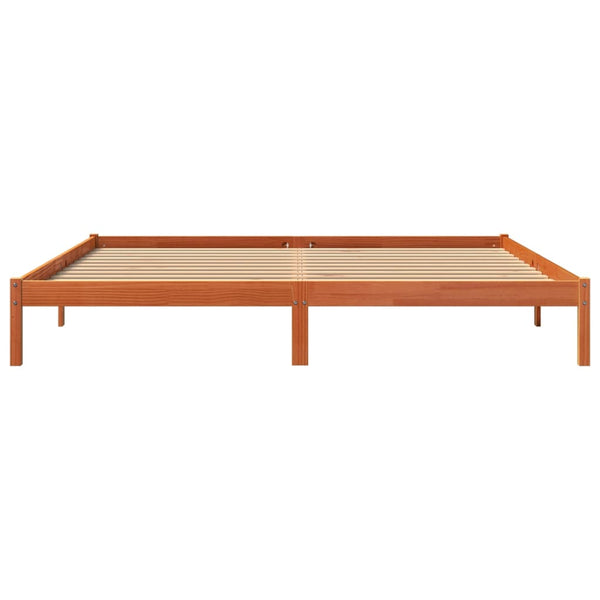 Bettgestell Tomiris 200x200cm (Kiefer) bernsteinfarben