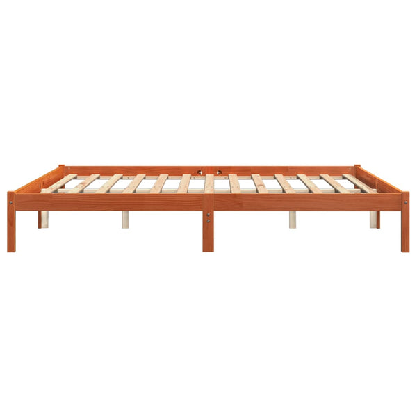 Bettgestell Tomiris 200x200cm (Kiefer) bernsteinfarben