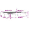 Bettgestell Tomiris 200x200cm (Kiefer) bernsteinfarben