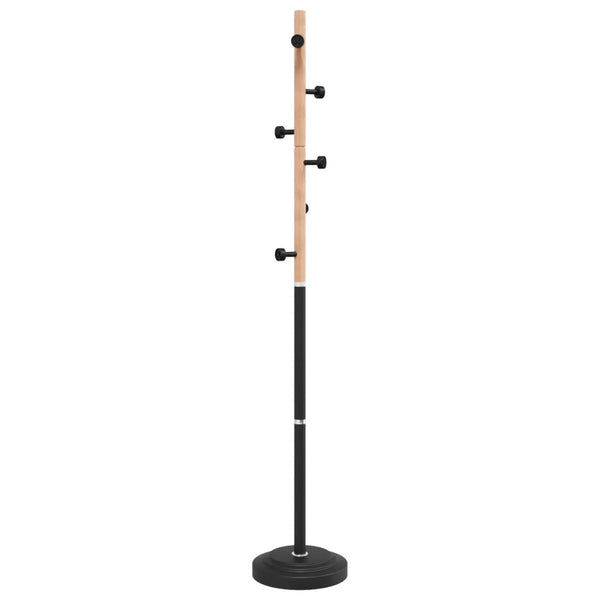 Schwarze Garderobe Paraschivi 177cm (pulverbeschichtetes Eisen)