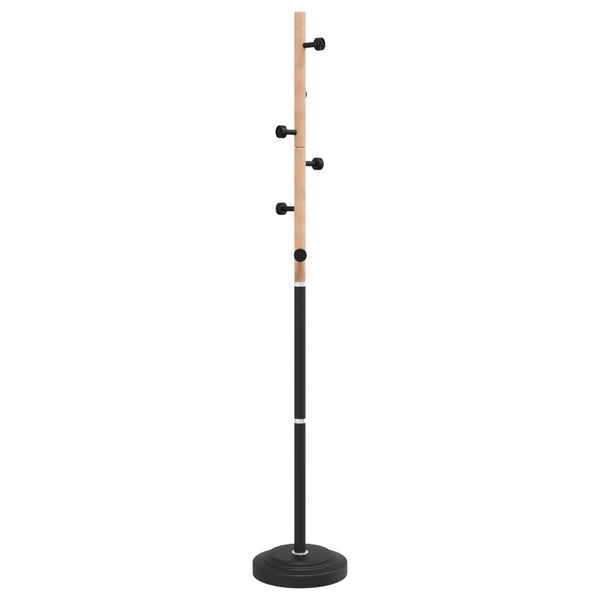 Schwarze Garderobe Paraschivi 177cm (pulverbeschichtetes Eisen)
