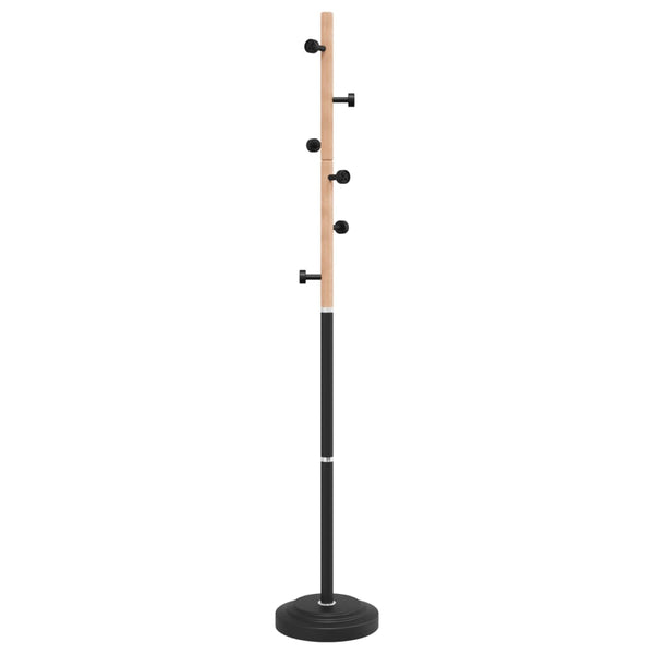 Schwarze Garderobe Paraschivi 177cm (pulverbeschichtetes Eisen)