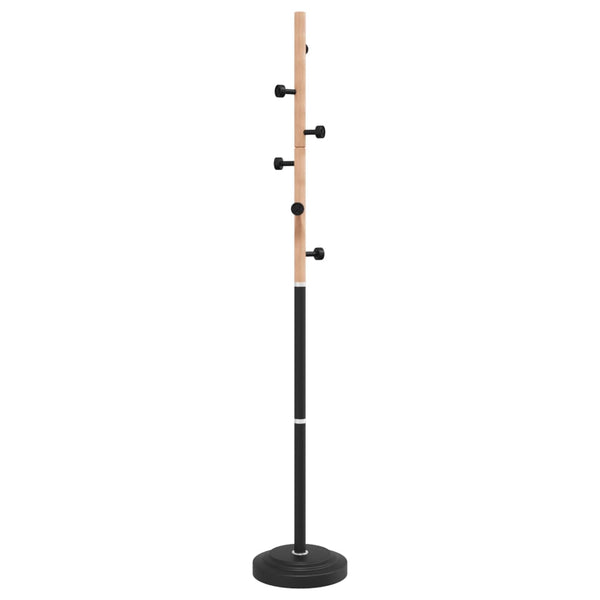 Schwarze Garderobe Paraschivi 177cm (pulverbeschichtetes Eisen)