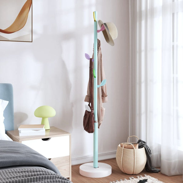 Blauer Garderobenständer Ieno 172cm (pulverbeschichtetes Eisen)
