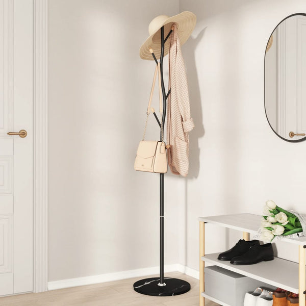Schwarze Garderobe Amiah 177cm (pulverbeschichtetes Eisen)