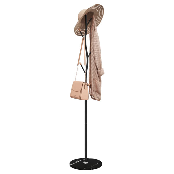 Schwarze Garderobe Amiah 177cm (pulverbeschichtetes Eisen)