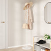Weiße Garderobe Amiah 177cm (pulverbeschichtetes Eisen)