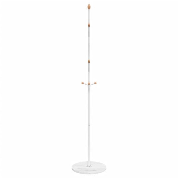 Weiße Garderobe Amiah 177cm (pulverbeschichtetes Eisen)