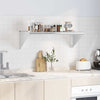 Wandregal Silber Miruna 100x45x31cm (Edelstahl)