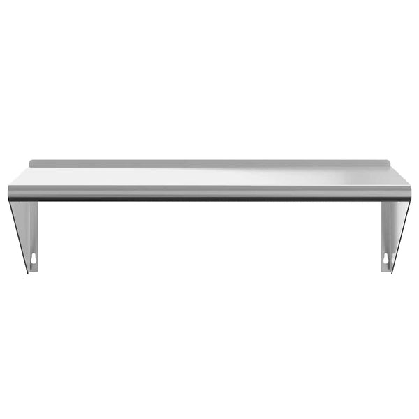 Wandregal Silber Miruna 100x45x31cm (Edelstahl)