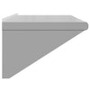 Wandregal Silber Miruna 100x45x31cm (Edelstahl)