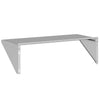 Wandregal Silber Miruna 100x45x31cm (Edelstahl)
