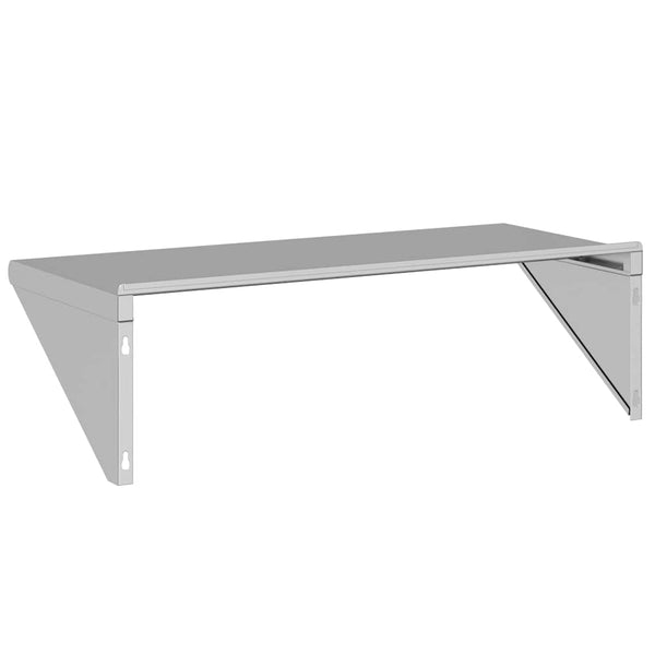 Wandregal Silber Miruna 100x45x31cm (Edelstahl)